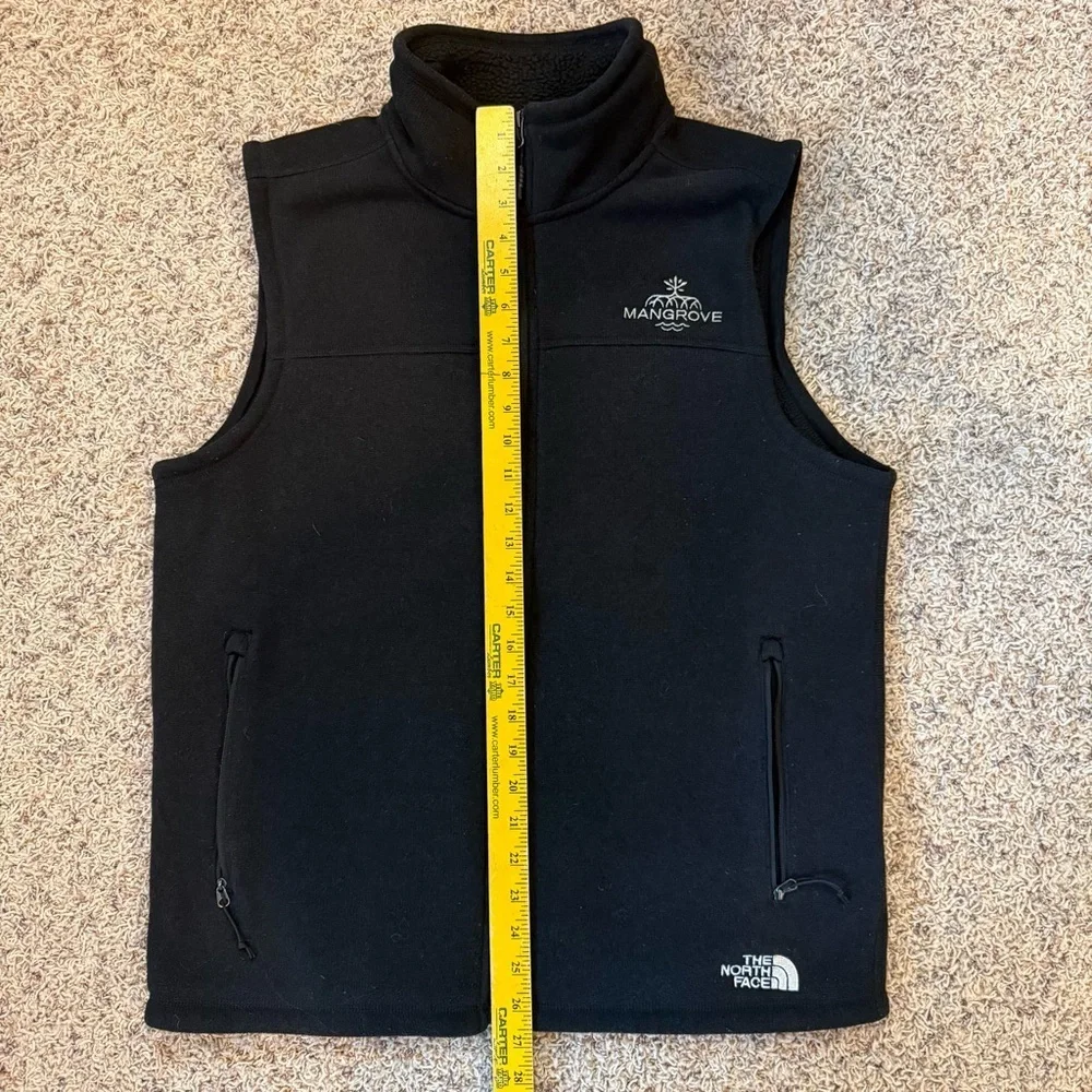 THE NORTH FACE Mens Fleece Black Vest Medium Logo